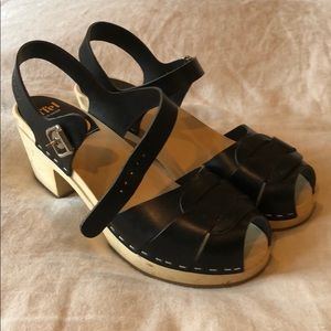 Swedish Hasbeens High Peep Toes size 39